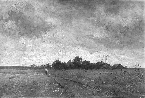 Landschaft bei Etzenhausen, 1900, Philipp Röth