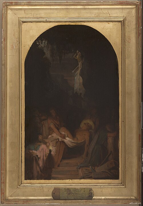 Esquisse pour l'église de la Trinité : La Mise au Tombeau, 1872, Pierre-Nicolas Brisset