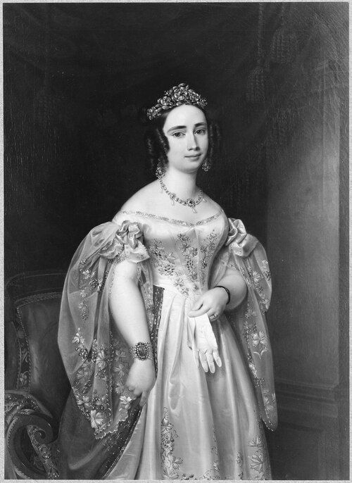 Cecilia (1807-1844), princess of Sweden, grand duchess of Oldenburg, married to grand guke August of, 1900, Karl Baumbach