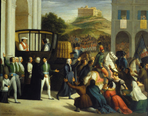 Entrance of Pius VII in Cesena, 1839, Enea Peroni