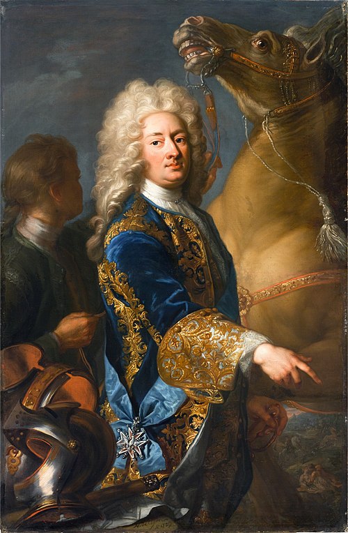 Portrait de Guillaume III de Hesse-Kassel avec l'Ordre de l'Aigle Blanc., 1729, Herman Hendrik Quiter le jeune
