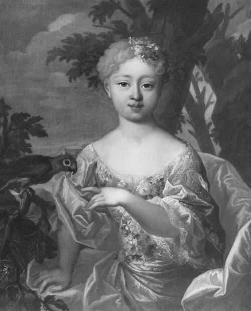 Maria Amalia, 1721-1744, prinsessa av Hessen-Kassel, 1727, Herman Hendrik Quiter le jeune