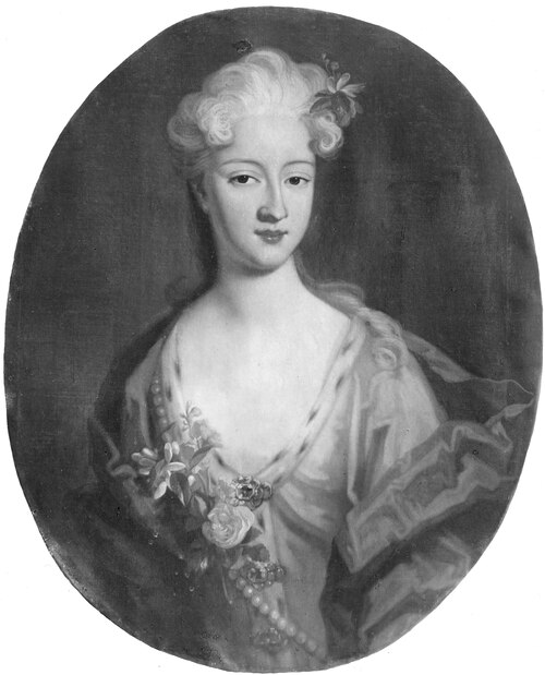 Vilhelmina Charlotta, 1695-1722, prinsessa av Hessen-Kassel, 1750, Herman Hendrik Quiter le jeune