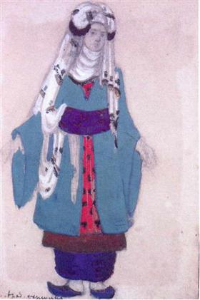 Arabian-woman, 1947, Nicolas Roerich