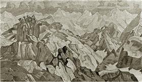 Boundary-of-kingdoms, 1916, Nicolas Roerich