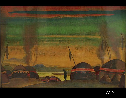 The Polovetzky Camp, 1874, Nicolas Roerich