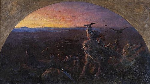 Вечер богатырства Киевского, 1896, Nicolas Roerich