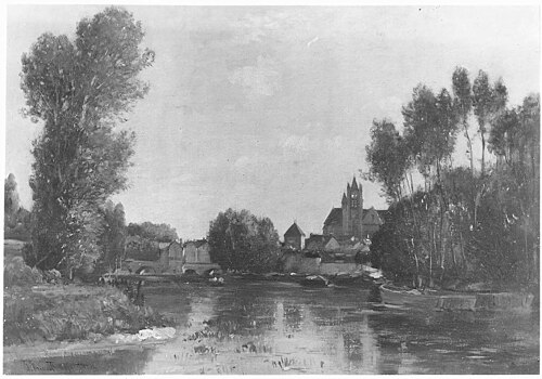 View of Moret, France, 1872, Joseph Foxcroft Cole