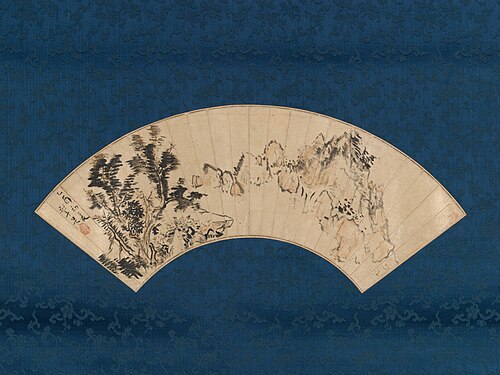 Preparing Tea by a Mountain Gorge, 1799, Mokubei