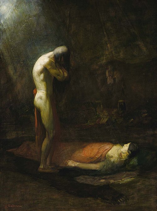 The Mourning Brave, 1892, Edwin Willard Deming