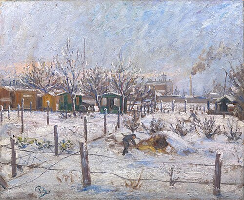 Winter at Nørrebro, 1913, Peter Rostrup Bøyesen