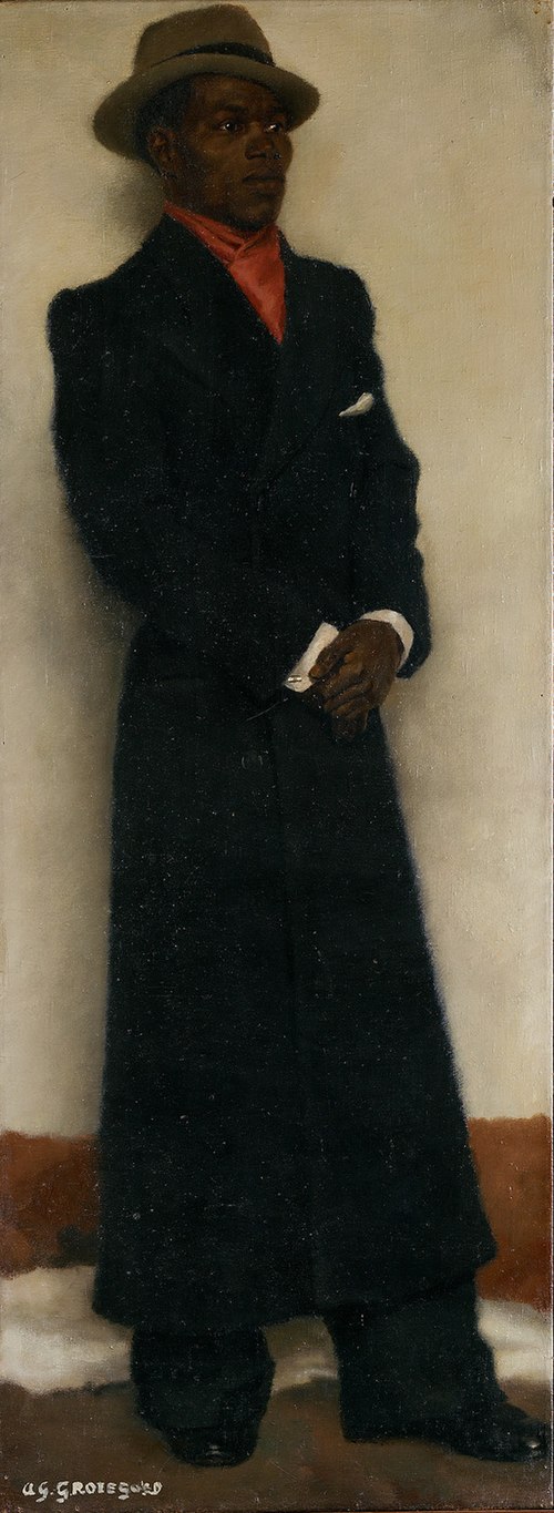 Portrait of a black man, 1928, August Grotegoed