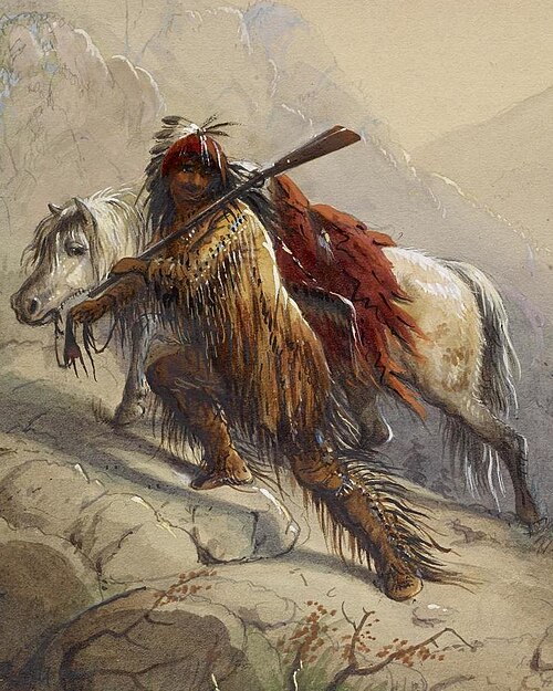 The Scalp-Lock, 1859, Alfred Jacob Miller