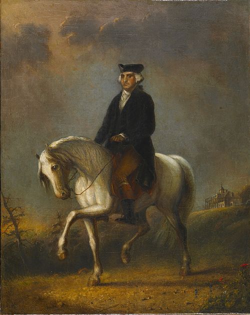 George Washington at Mount Vernon, 1850, Alfred Jacob Miller