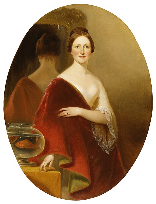Portrait of Mrs. Decatur Howard Miller (Eliza Credilla Hare), 1850, Alfred Jacob Miller