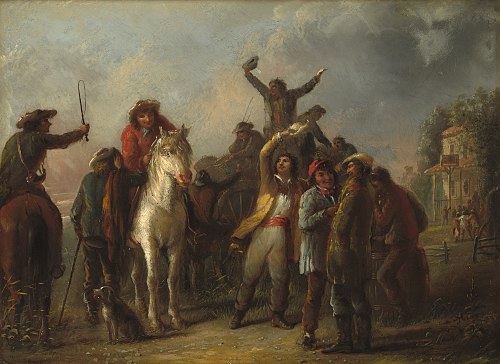 Election Scene, Catonsville, Baltimore County, 1860, Alfred Jacob Miller