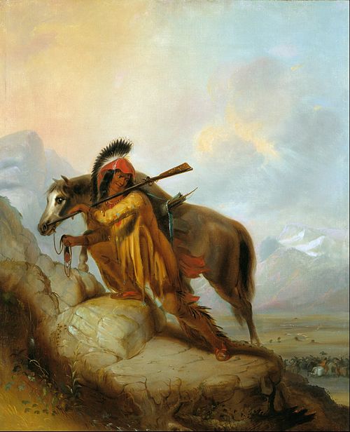 The Scalplock, 1850, Alfred Jacob Miller