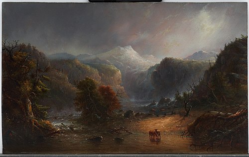 Where the Clouds Love to Rest, 1850, Alfred Jacob Miller