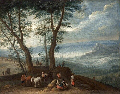 Landscape with Travellers, , Jan Brueghel l'Ancien