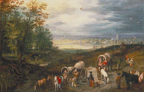 Rest on the Way, 1612, Jan Brueghel l'Ancien