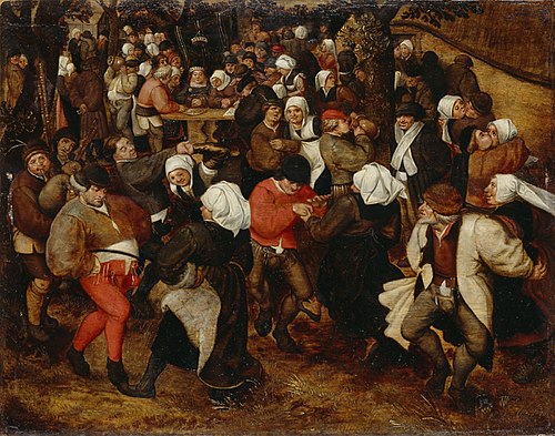 Peasant wedding outdoors, 1590, Jan Brueghel l'Ancien