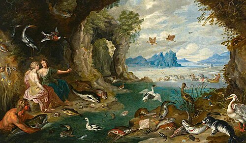 Neptune and the Fishes, 1680, Jan Brueghel l'Ancien