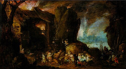 La Tentation de saint Antoine, 1600, Jan Brueghel l'Ancien