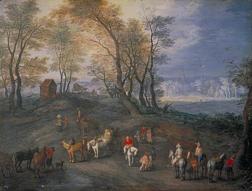 The Road to Market, , Jan Brueghel l'Ancien