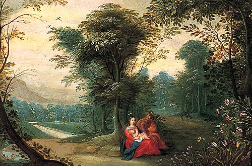 Rest on the Flight into Egypt, , Jan Brueghel l'Ancien