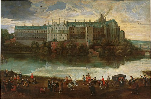 The Palace of Coudenberg, 1627, Jan Brueghel l'Ancien