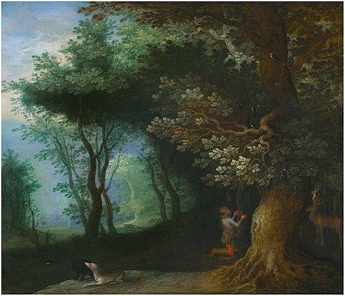 The Vision of Saint Hubert, 1492, Jan Brueghel l'Ancien