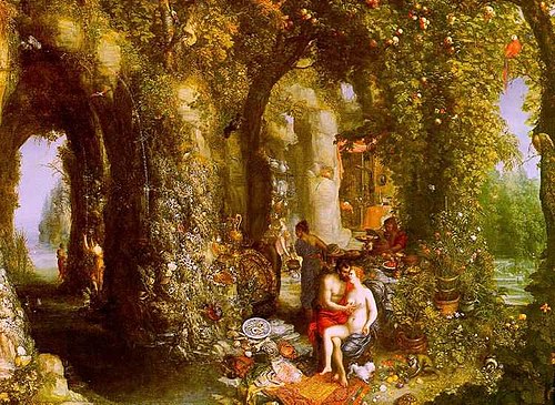 Caverne fantastique avec Ulysse et Calypso, 1616, Jan Brueghel l'Ancien