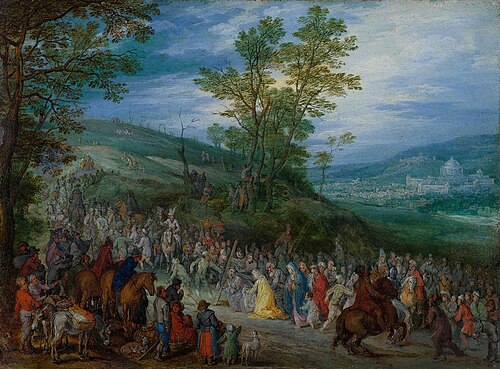 Der Weg zum Kalvarienberg, 1607, Jan Brueghel l'Ancien