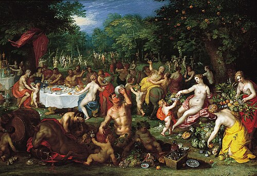 A Bacchanal, 1612, Jan Brueghel l'Ancien