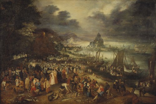 Christ Preaching from the Boat, 1606, Jan Brueghel the Elder