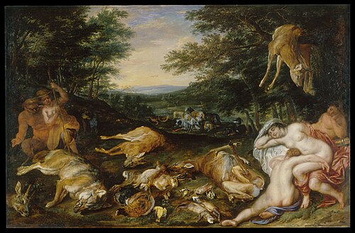 Diana and Her Nymphs after Their Hunt, 1630, Jan Brueghel the Elder