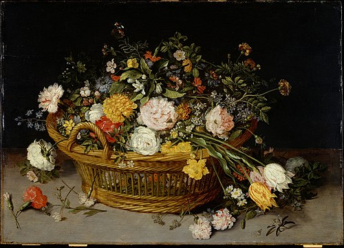 A Basket of Flowers, 1624, Jan Brueghel the Elder