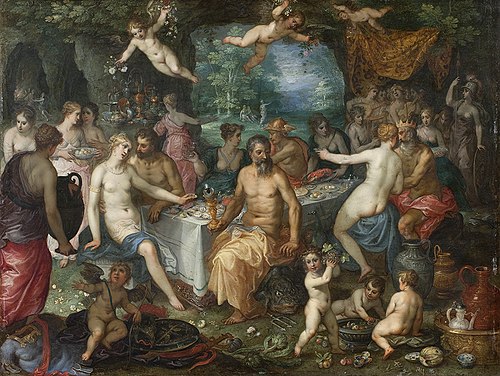 The Feast of the Gods. The Wedding of Peleus and Thetis, 1610, Jan Brueghel l'Ancien