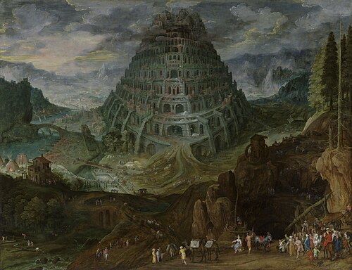 The Tower of Babel, 1550, Jan Brueghel the Elder