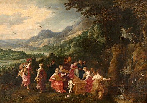 Minerva Visits the Muses, 1617, Jan Brueghel the Elder