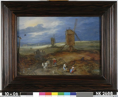 Landscape with Mill and Travelers, 1604, Jan Brueghel l'Ancien