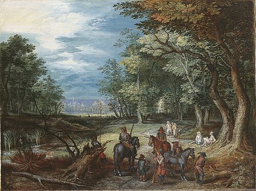 Soldiers in a forest, 1612, Jan Brueghel the Elder