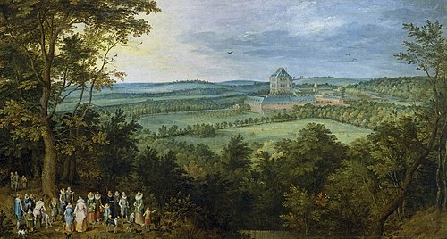 The Archdukes hunting in Mariemont, 1611, Jan Brueghel the Elder