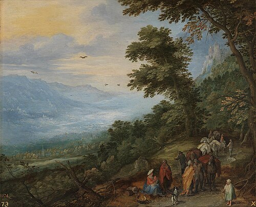 Gypsy Gathering in a Wood, 1612, Jan Brueghel the Elder