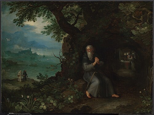 Landscape with St. Fulgentius, 1595, Jan Brueghel the Elder