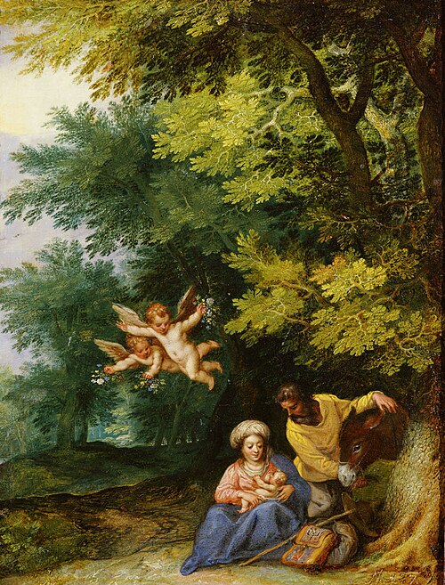 Rest on the Flight into Egypt, 1595, Jan Brueghel the Elder