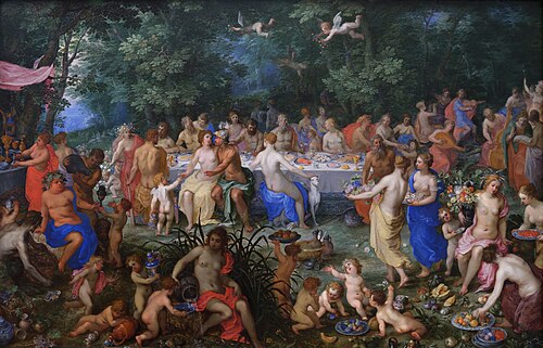 The Wedding of Thetis and Peleus, 1618, Jan Brueghel the Elder