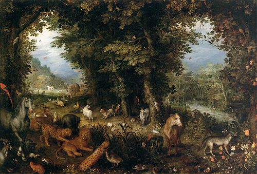 Earth or The Earthly Paradise, 1621, Jan Brueghel the Elder