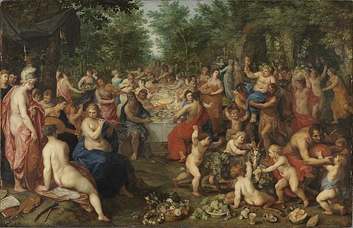Feast of the Olympian gods, 1617, Jan Brueghel the Elder