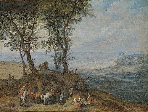 Rast auf einem Hügel (Kopie nach), 1612, Jan Brueghel the Elder